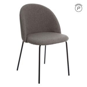SILLA GRIS TEJIDO-METAL MODERNO SALÓN 50 X 54 X 78,50 CM