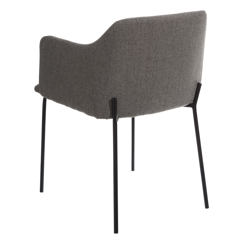 SILLA GRIS TEJIDO-METAL MODERNO SALÓN 52,50 X 53 X 77 CM - Imagen 3