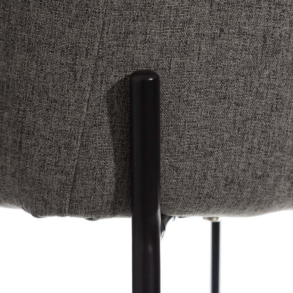 SILLA GRIS TEJIDO-METAL MODERNO SALÓN 52,50 X 53 X 77 CM - Imagen 4
