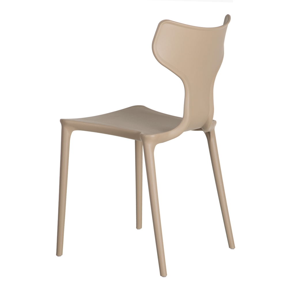 SILLA BEIGE POLIPROPILENO 47 X 41 X 83,50 CM - Imagen 4
