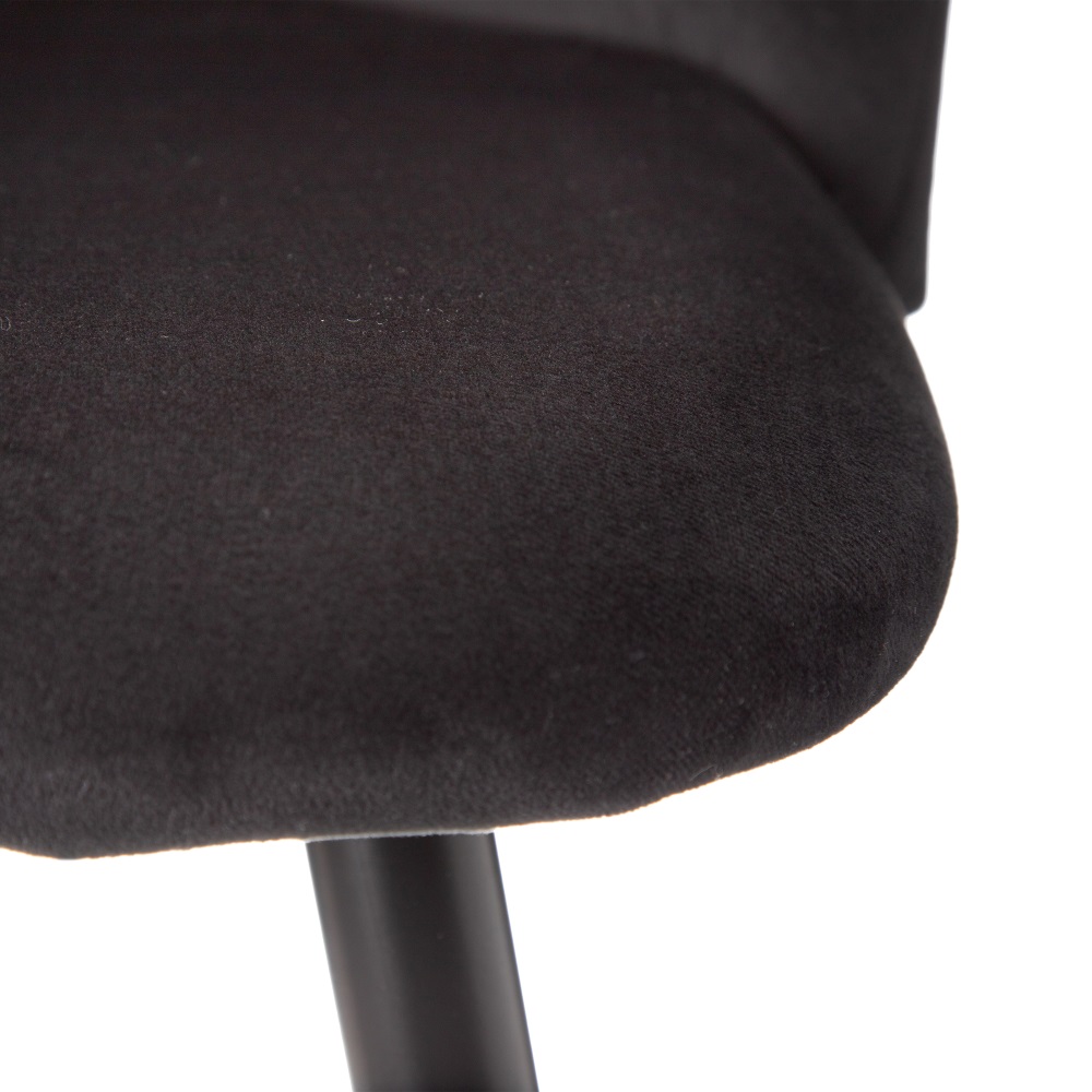 TABURETE ALTO NEGRO TEJIDO-METAL SALÓN 40,20 X 48,20 X 102 C - Imagen 6