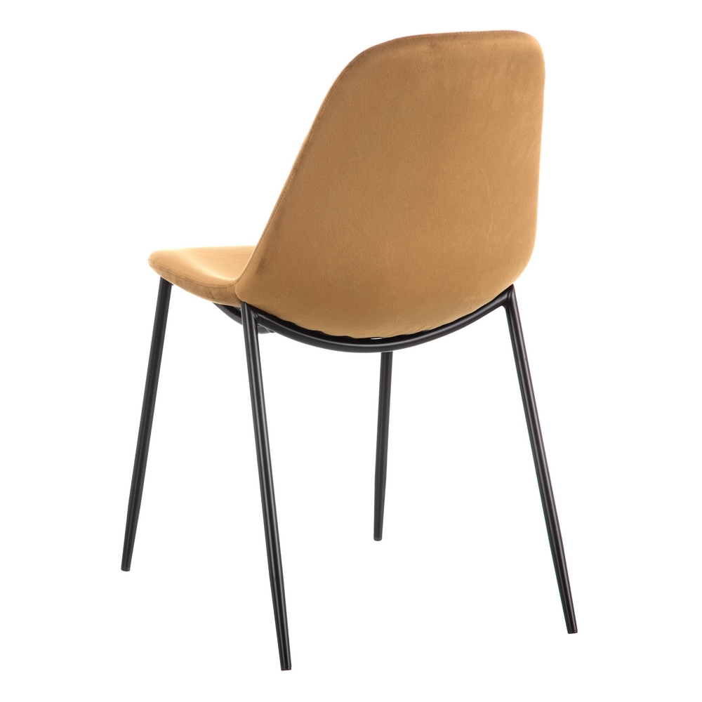 SILLA MARRÓN TEJIDO-METAL SALÓN 46 X 51 X 83,50 CM - Imagen 4