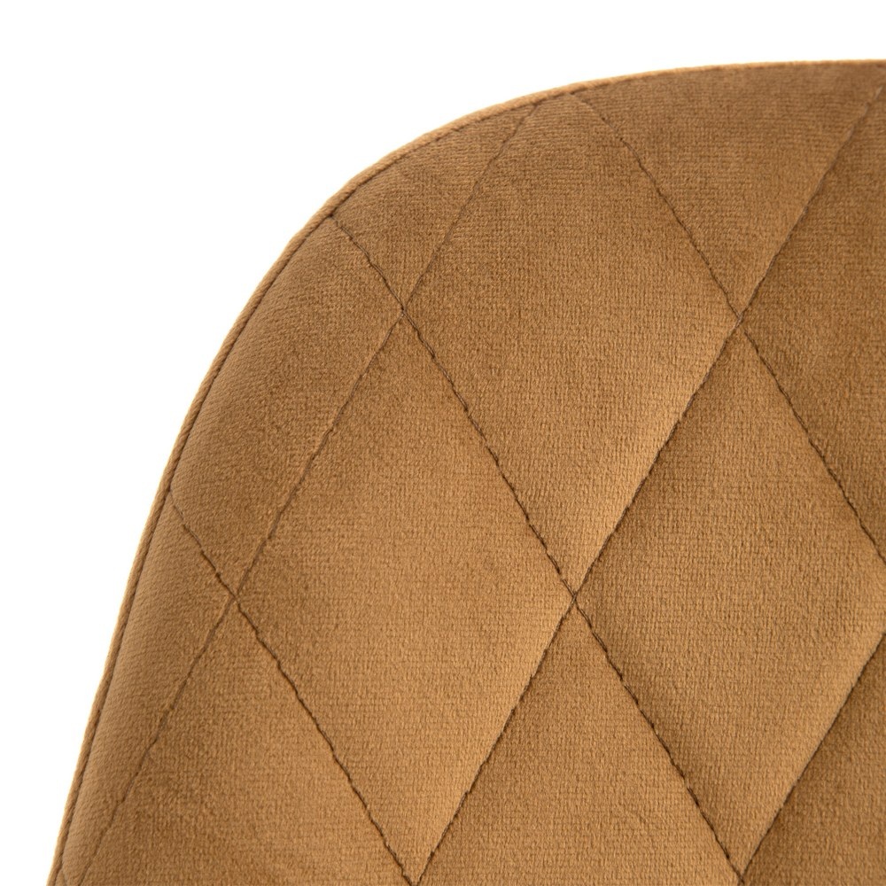 SILLA MARRÓN TEJIDO-METAL SALÓN 46 X 51 X 83,50 CM - Imagen 5