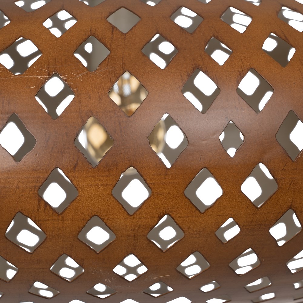 LÁMPARA TECHO ORO METAL ILUMINACIÓN 56 X 56 X 24 CM - Imagen 3