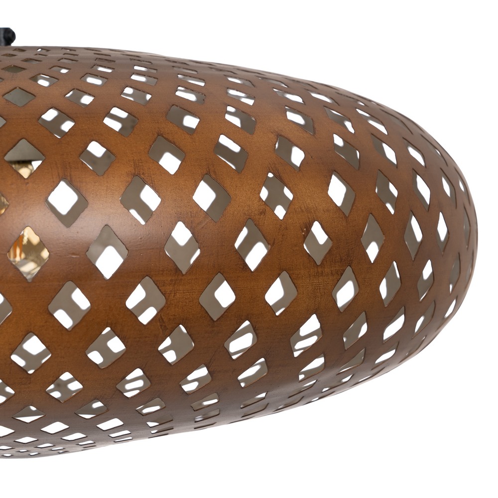 LÁMPARA TECHO ORO METAL ILUMINACIÓN 56 X 56 X 24 CM - Imagen 4