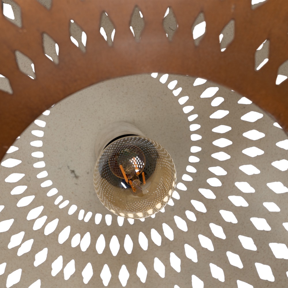 LÁMPARA TECHO ORO METAL ILUMINACIÓN 56 X 56 X 24 CM - Imagen 6