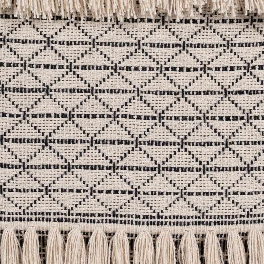 COJÍN BEIGE-NEGRO ALGODÓN DECORACIÓN 45 X 45 CM - Imagen 5