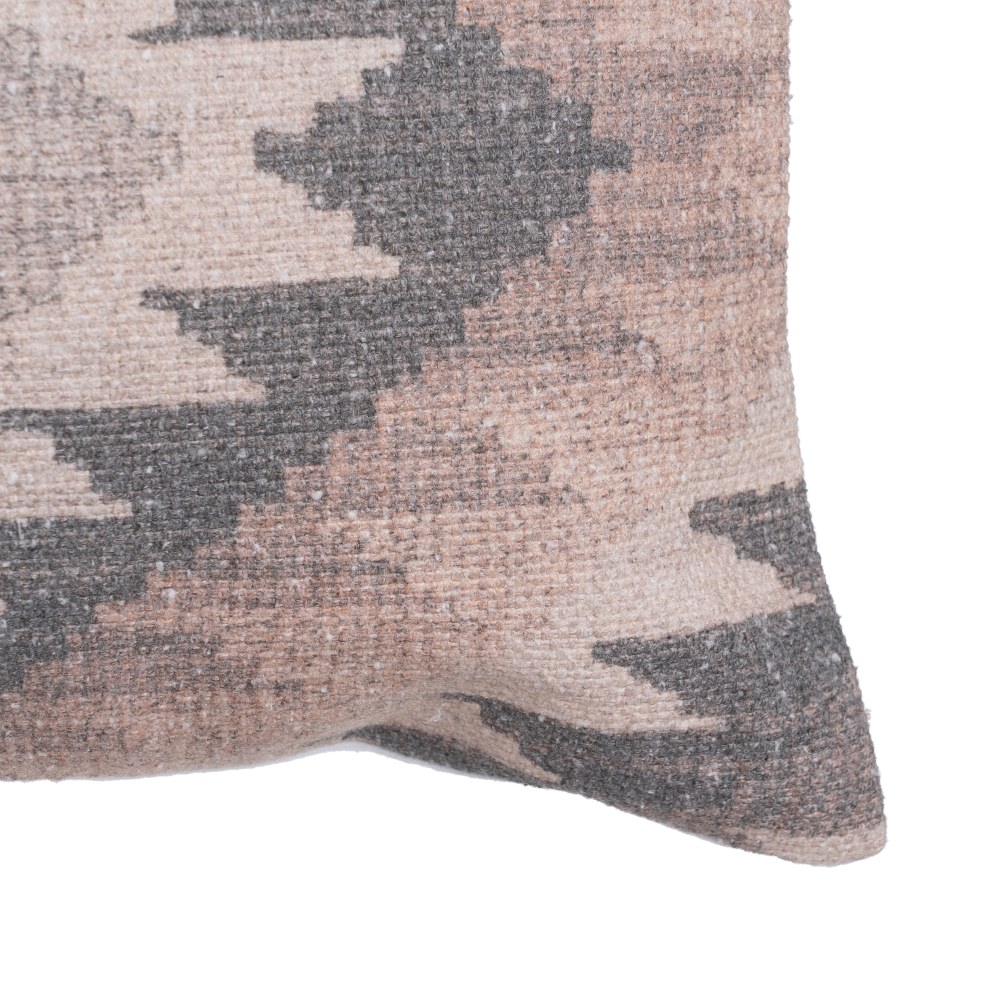 COJÍN GRIS-ROSA ALGODÓN DECORACIÓN 30 X 60 CM - Imagen 4