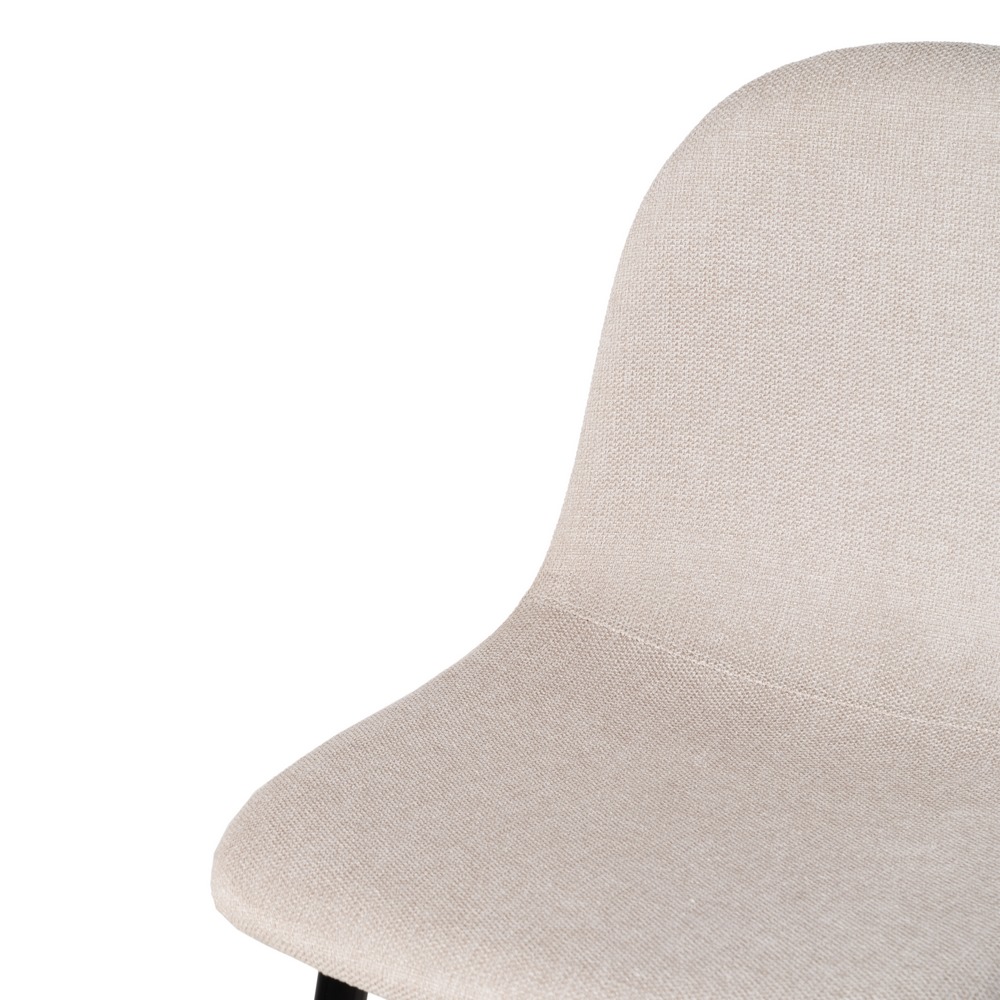 TABURETE CREMA TEJIDO-METAL SALÓN 45,50 X 45 X 105,50 CM - Imagen 6