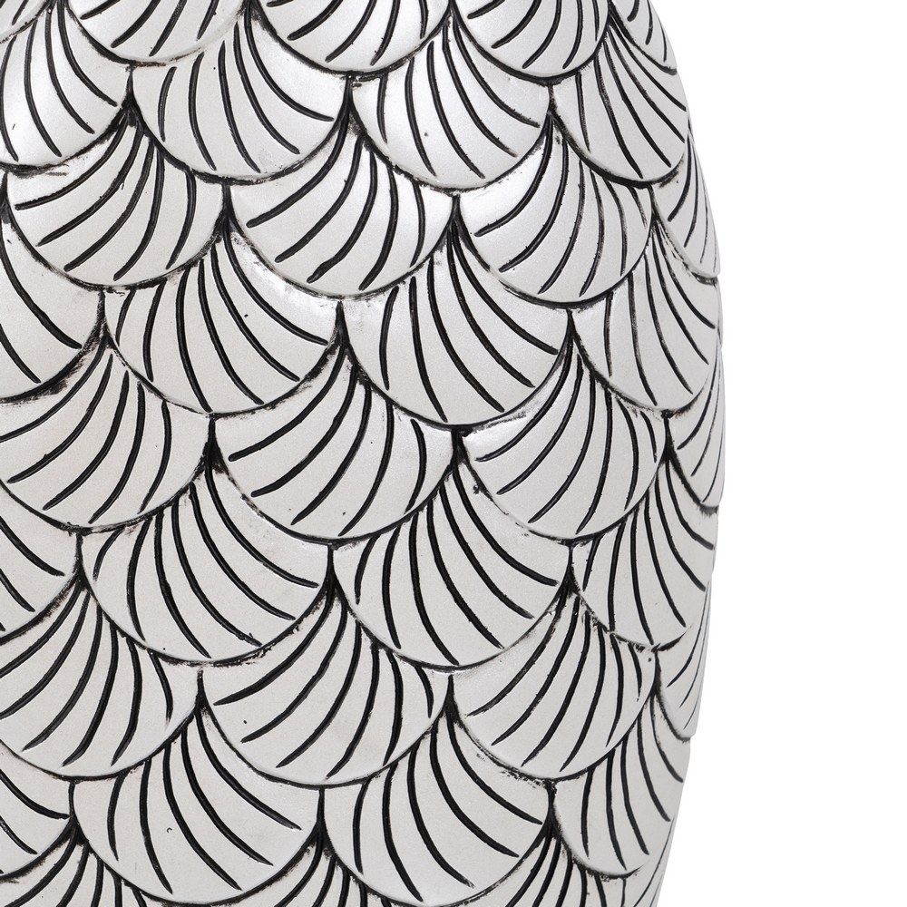 JARRÓN NEGRO-BLANCO POLIRESINA 23,50 X 13,50 X 60 CM - Imagen 6