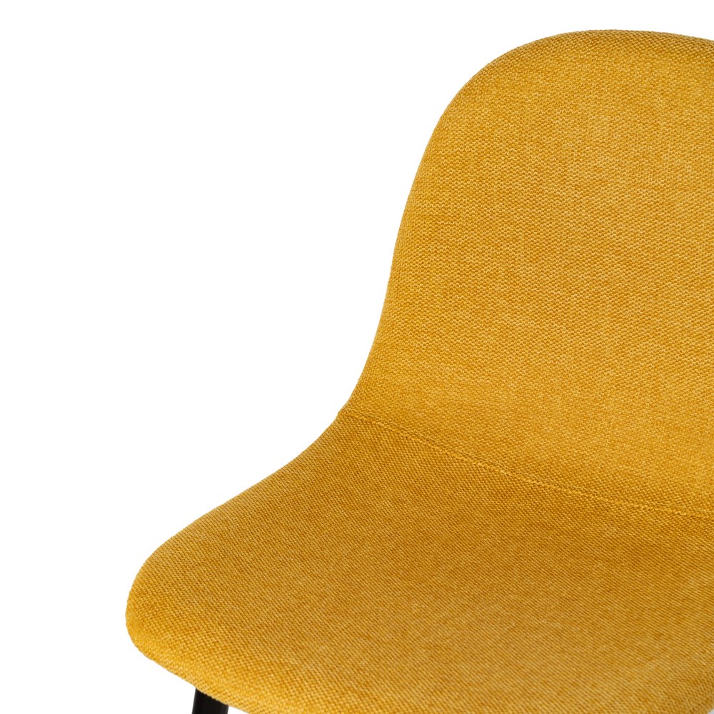 TABURETE MOSTAZA TEJIDO-METAL SALÓN 46 X 48 X 96 CM - Imagen 6