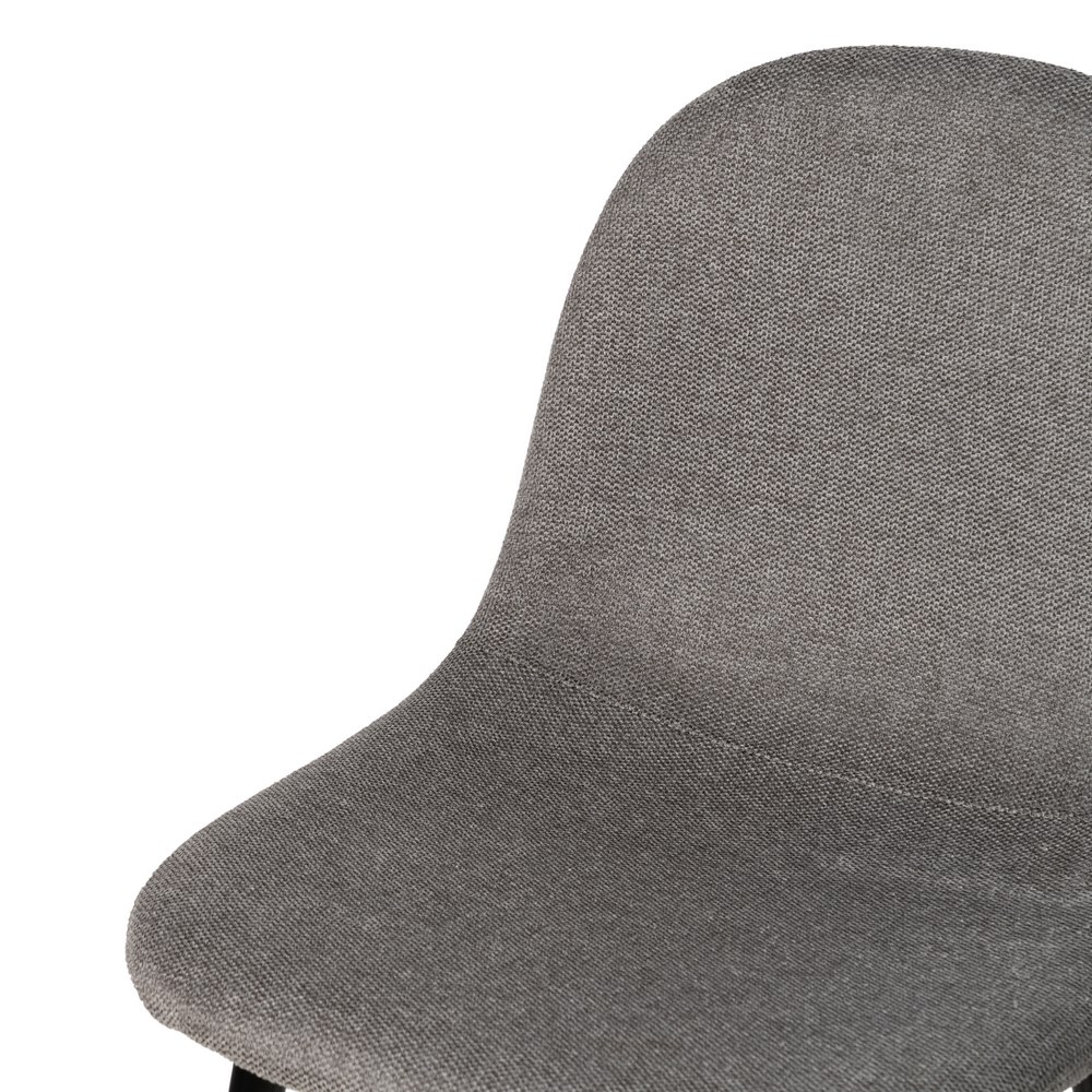 TABURETE GRIS OSCURO TEJIDO-METAL SALÓN 46 X 48 X 96 CM - Imagen 6