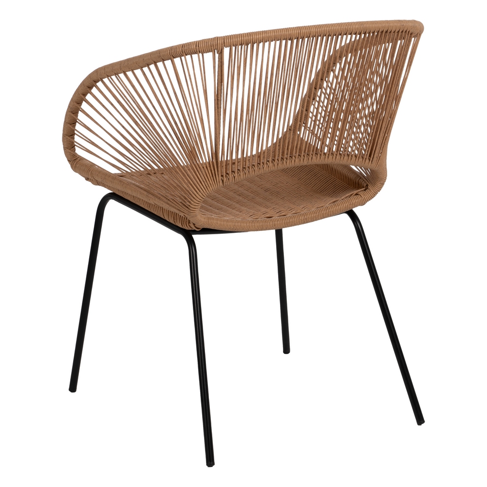 SILLA NATURAL PE-ACERO SALÓN 57 X 58 X 81 CM - Imagen 4