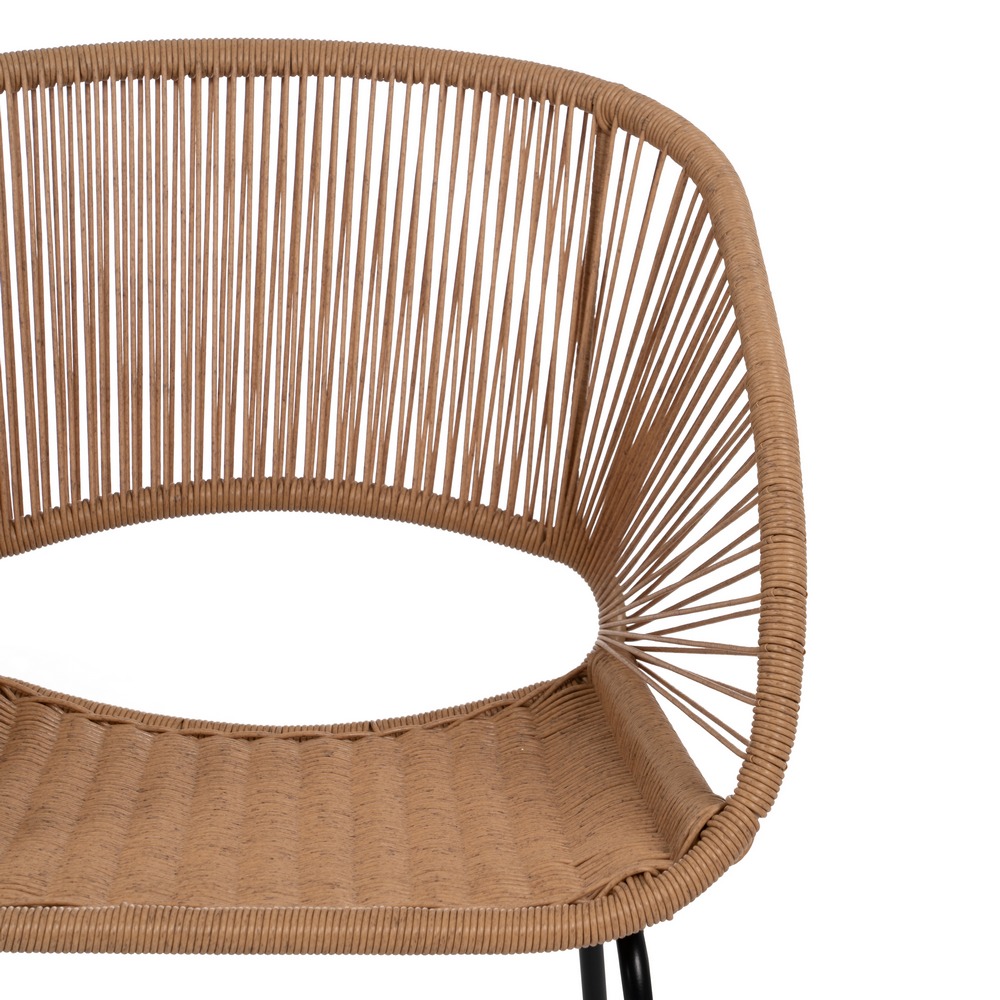 SILLA NATURAL PE-ACERO SALÓN 57 X 58 X 81 CM - Imagen 5