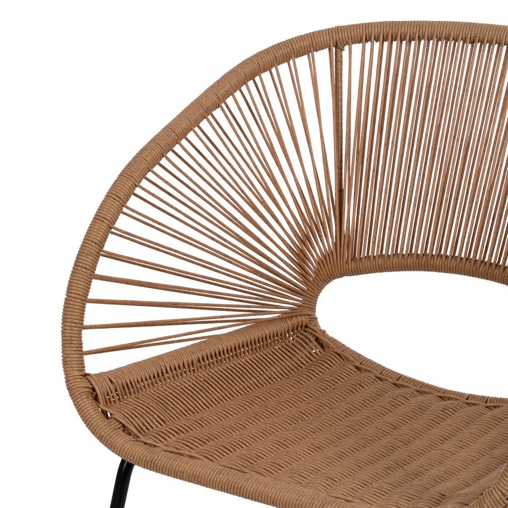 SILLA NATURAL PE-ACERO SALÓN 57 X 58 X 81 CM - Imagen 6