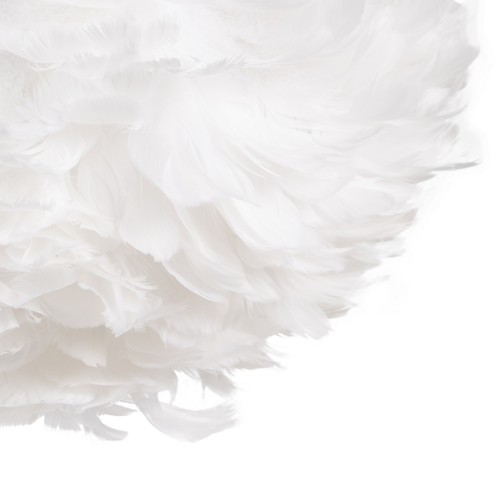 LÁMPARA TECHO BLANCO-ORO PLUMAS 40 X 40 X 25 CM - Imagen 2