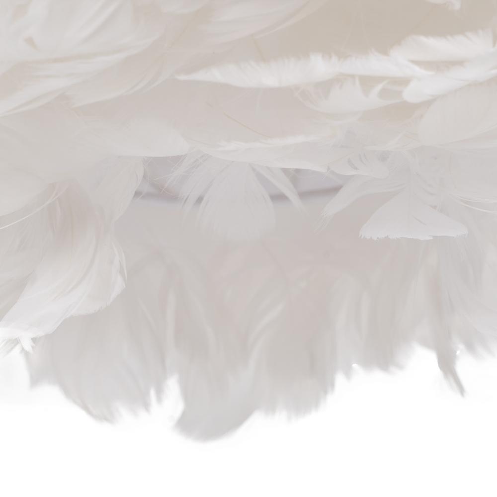 LÁMPARA TECHO BLANCO-ORO PLUMAS 40 X 40 X 25 CM - Imagen 3