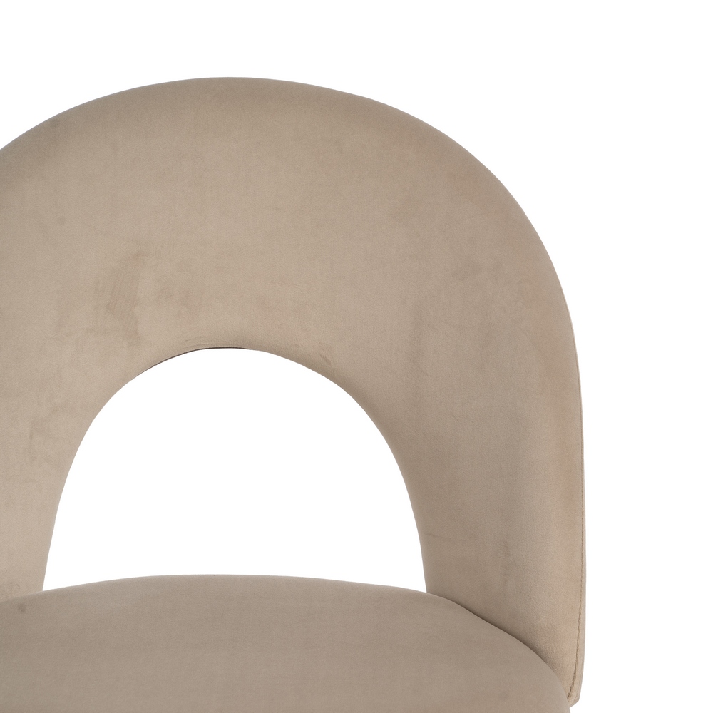 SILLA BEIGE TEJIDO-METAL CONTRACT 49 X 60 X 81 CM - Imagen 5
