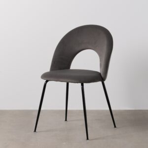 SILLA TAUPE TEJIDO-METAL CONTRACT 49 X 60 X 81 CM