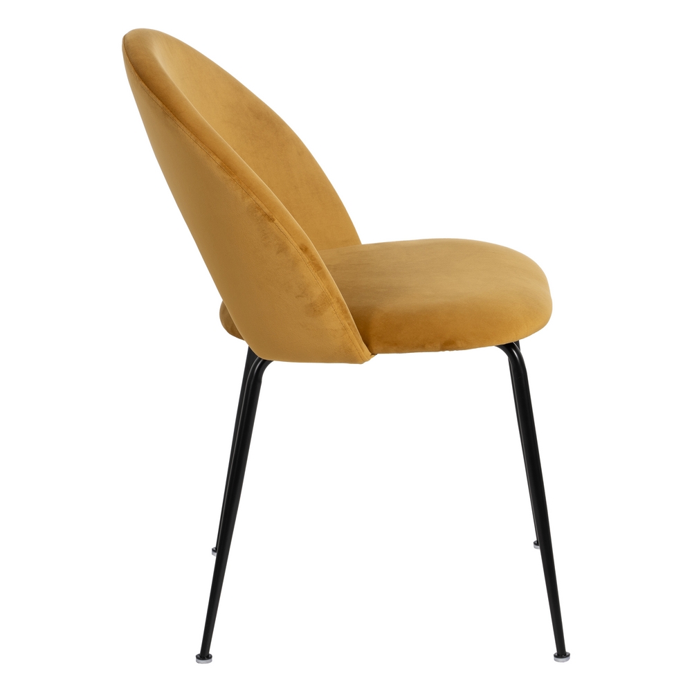 SILLA OCRE TEJIDO-METAL CONTRACT 49 X 60 X 81 CM - Imagen 3