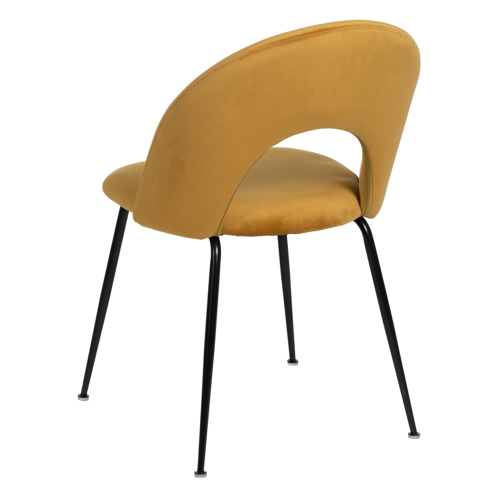 SILLA OCRE TEJIDO-METAL CONTRACT 49 X 60 X 81 CM - Imagen 4