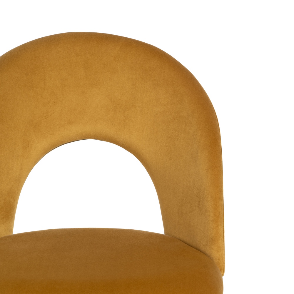 SILLA OCRE TEJIDO-METAL CONTRACT 49 X 60 X 81 CM - Imagen 5