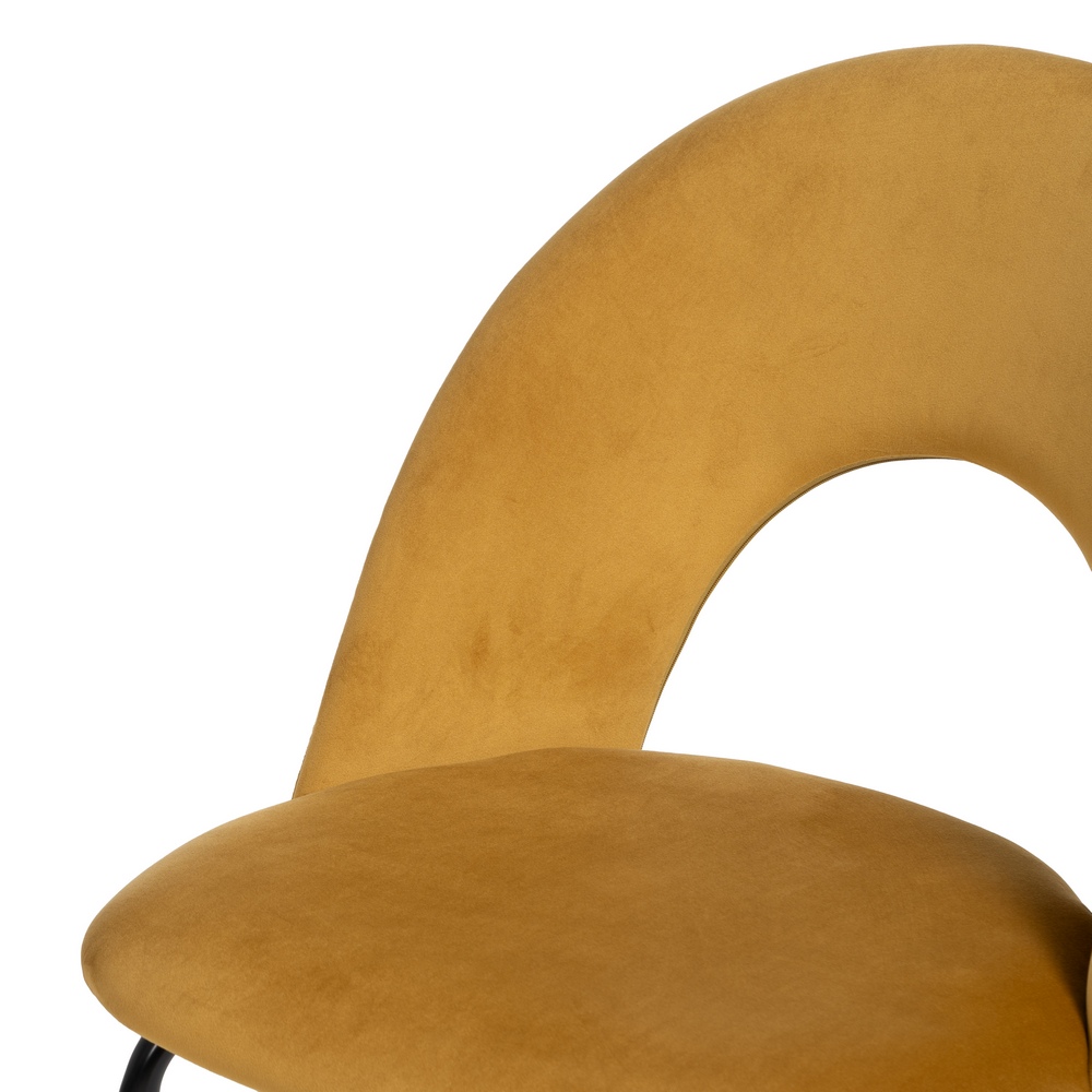 SILLA OCRE TEJIDO-METAL CONTRACT 49 X 60 X 81 CM - Imagen 6