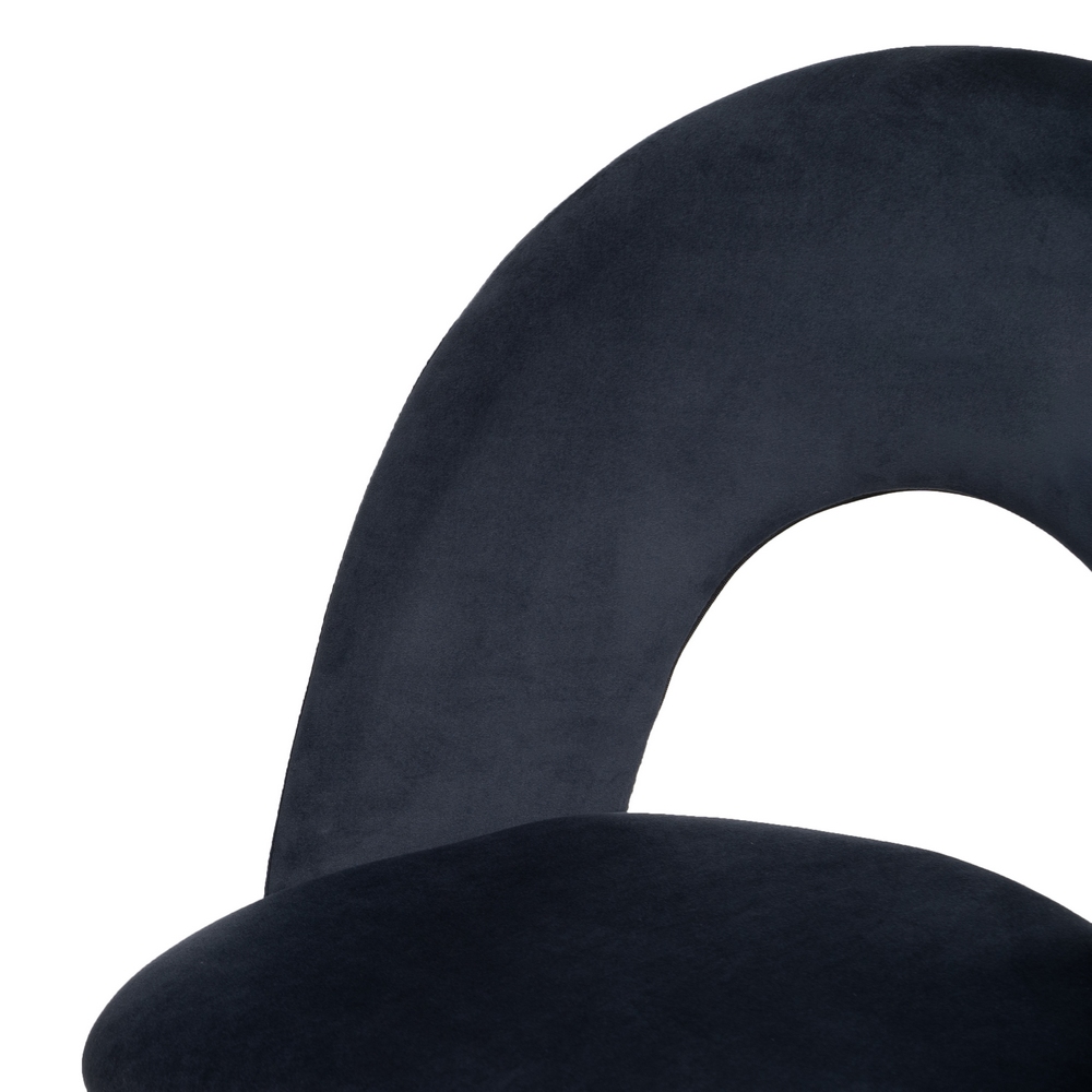 SILLA AZUL TEJIDO-METAL CONTRACT 49 X 60 X 81 CM - Imagen 6