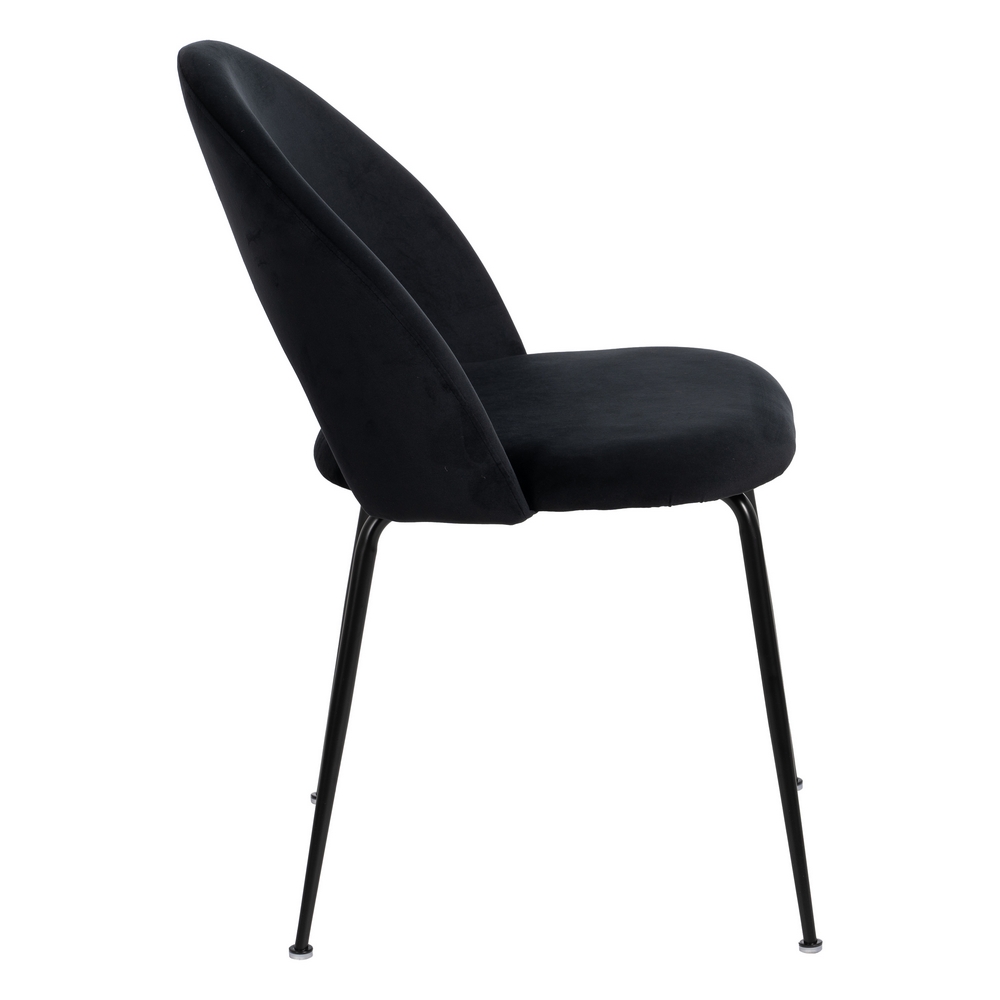 SILLA NEGRO TEJIDO-METAL CONTRACT 49 X 60 X 81 CM - Imagen 3