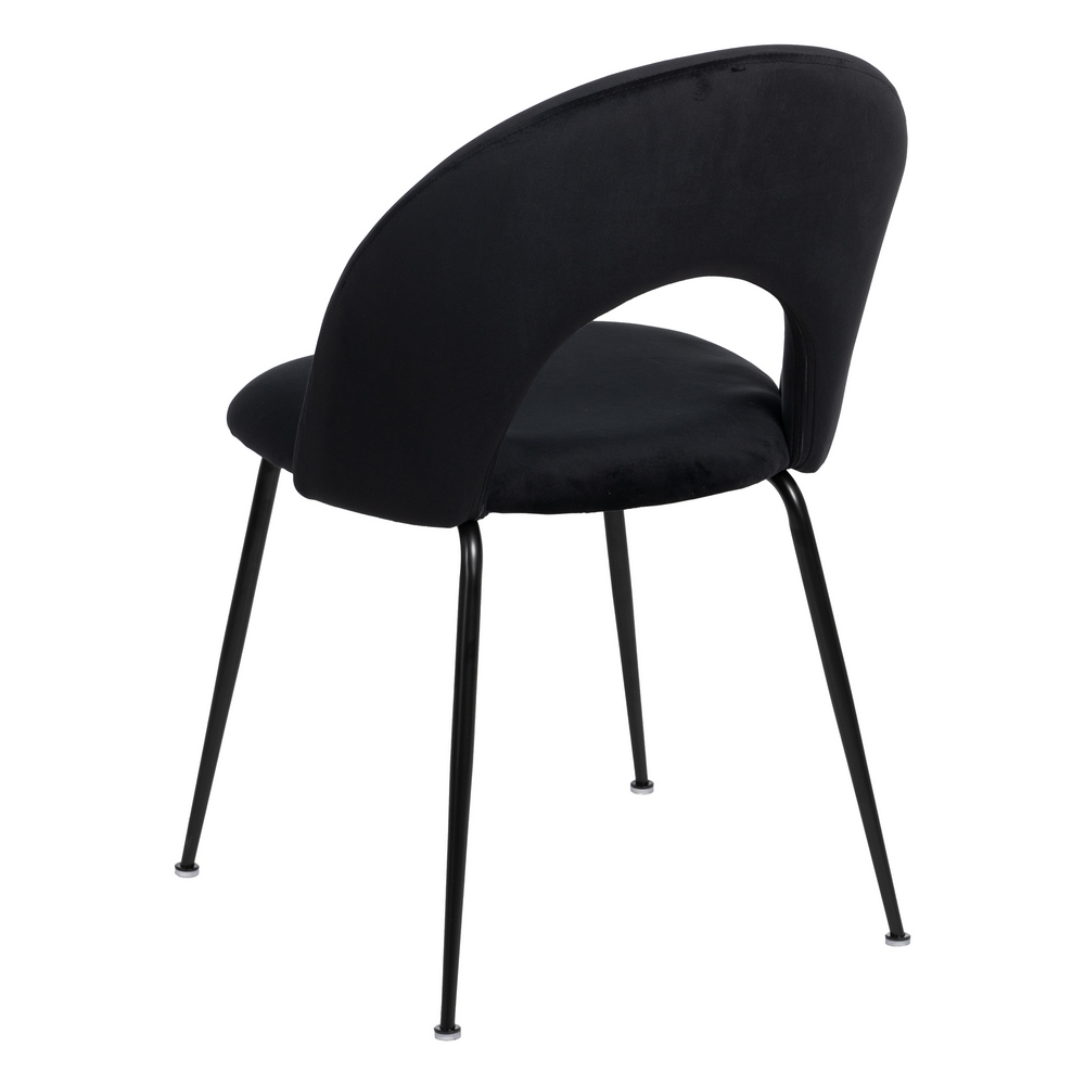 SILLA NEGRO TEJIDO-METAL CONTRACT 49 X 60 X 81 CM - Imagen 4