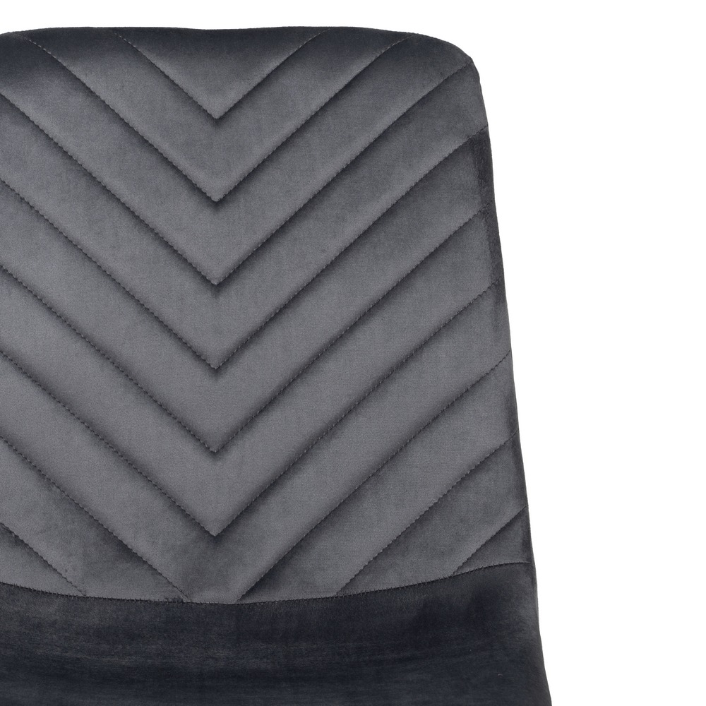 SILLA GRIS TERCIOPELO CONTRACT 45 X 51 X 88,50 CM - Imagen 5
