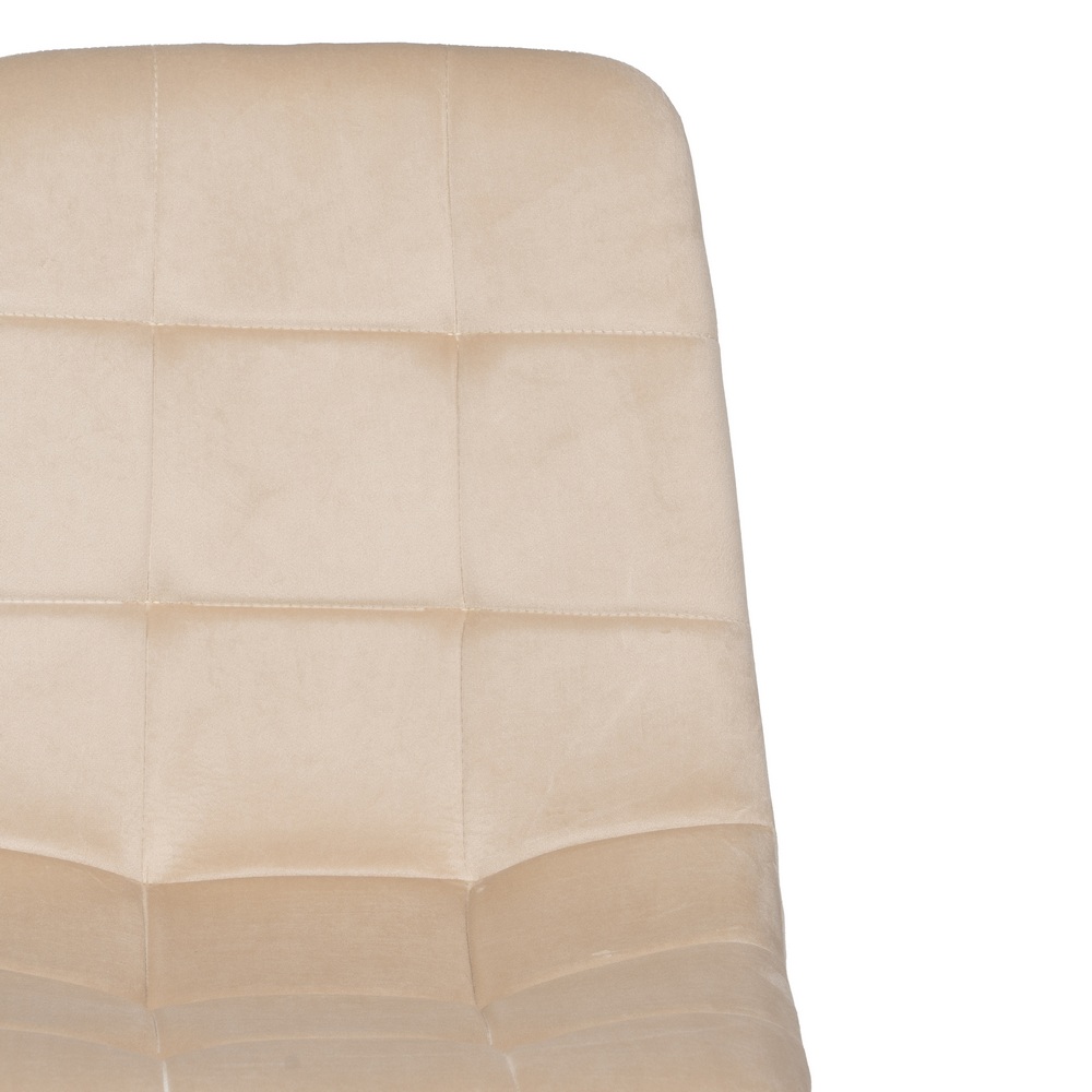 SILLA BEIGE TERCIOPELO CONTRACT 45 X 51 X 88,50 CM - Imagen 5