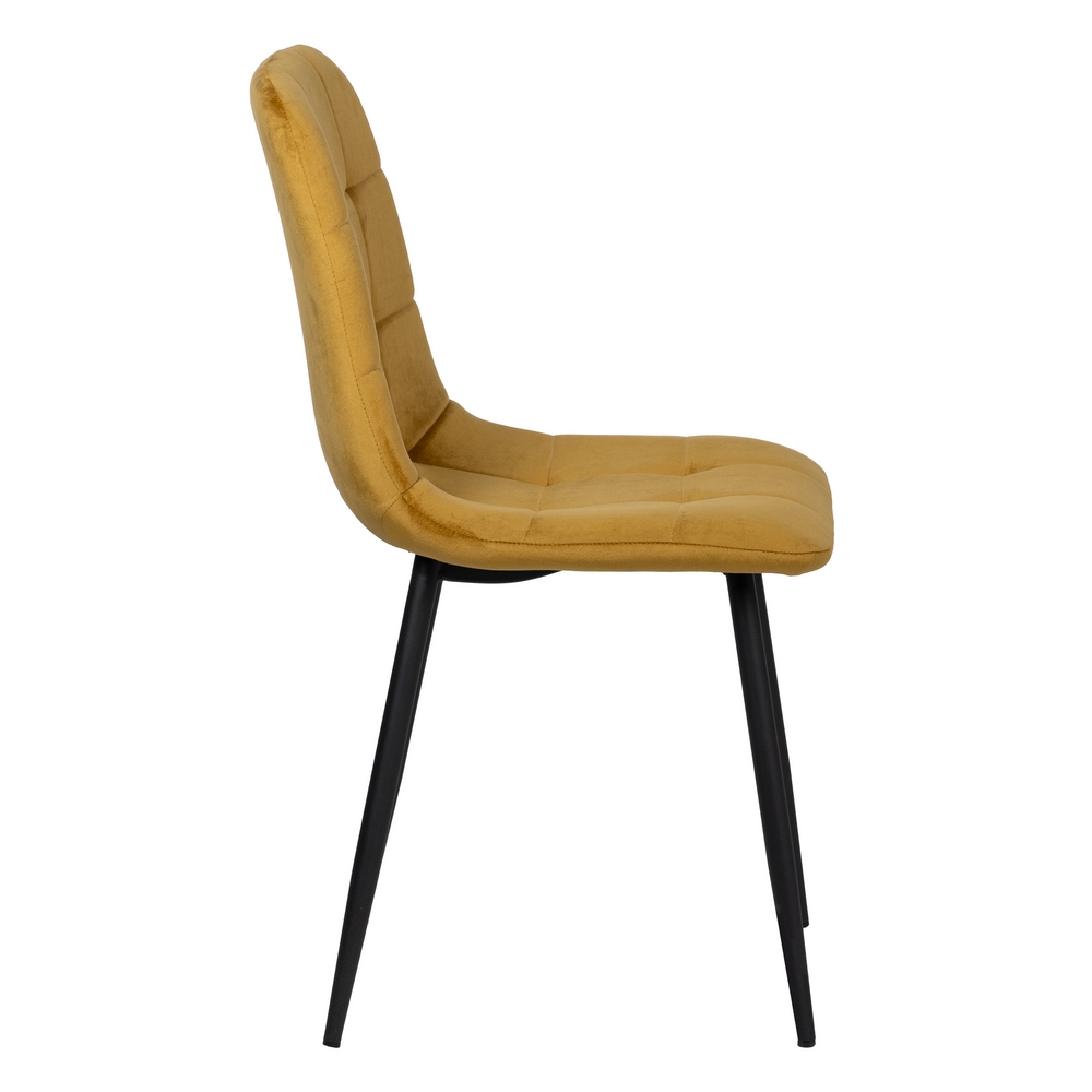 SILLA MOSTAZA TERCIOPELO CONTRACT 45 X 51 X 88,50 CM - Imagen 3
