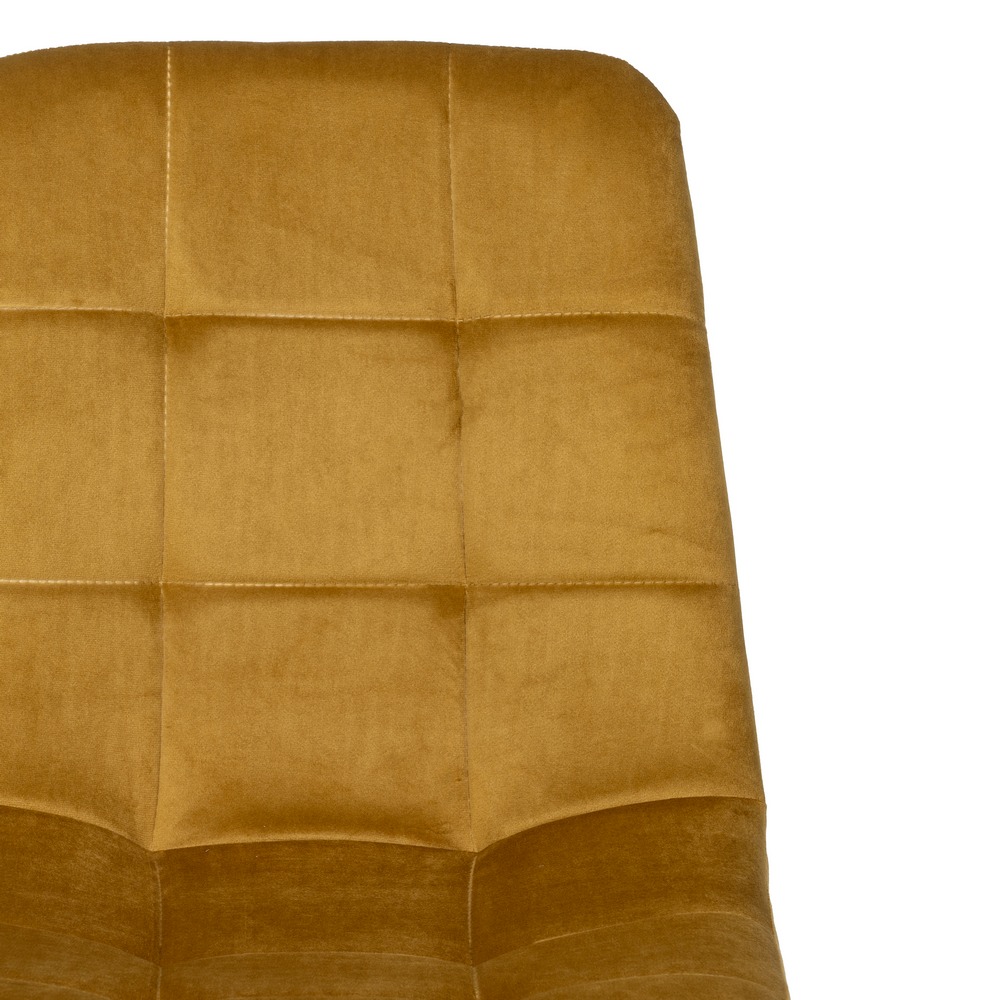 SILLA MOSTAZA TERCIOPELO CONTRACT 45 X 51 X 88,50 CM - Imagen 5