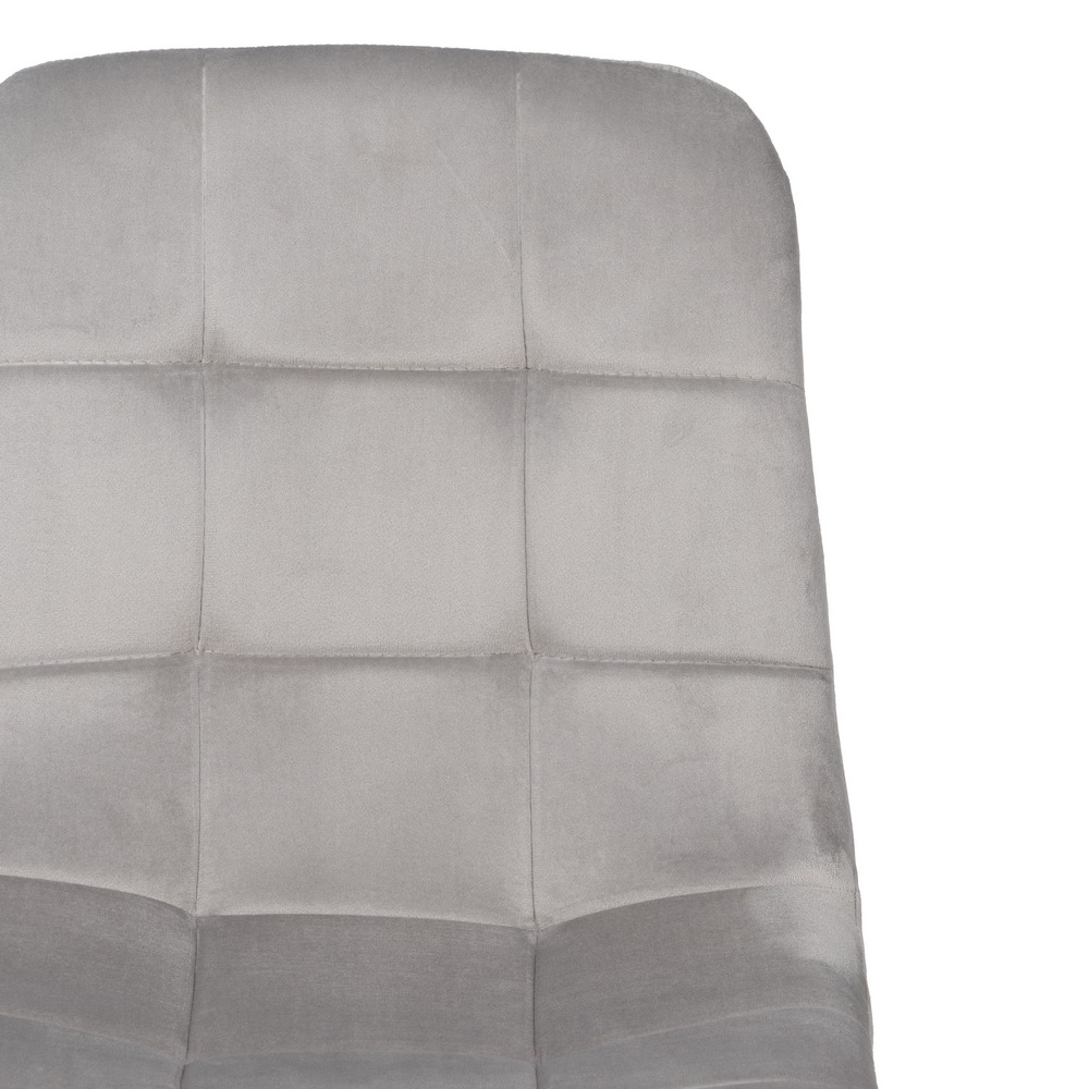 SILLA GRIS CLARO TERCIOPELO CONTRACT 45 X 51 X 88,50 CM - Imagen 5