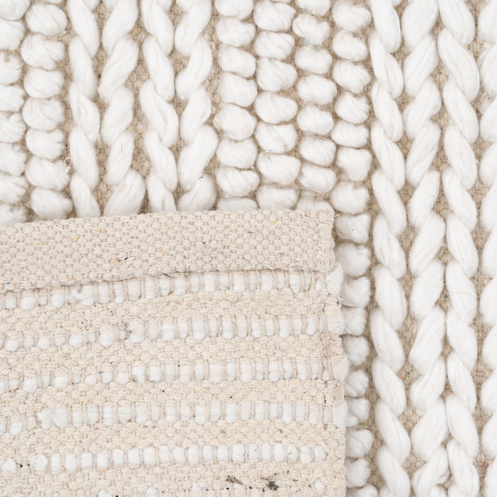 ALFOMBRA CREMA TEJIDO DECORACIÓN 250 X 350 CM - Imagen 6