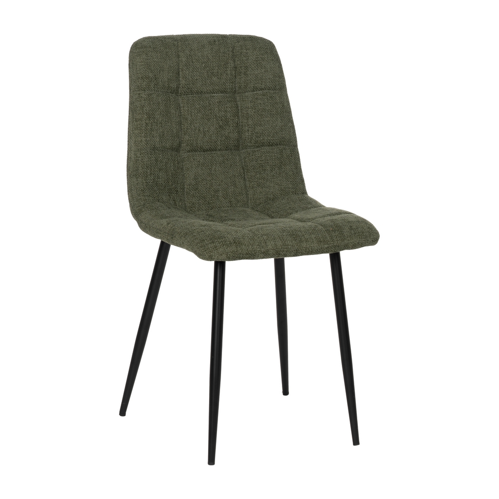 SILLA VERDE TEJIDO-METAL CONTRACT 44 X 42 X 89 CM - Imagen 2