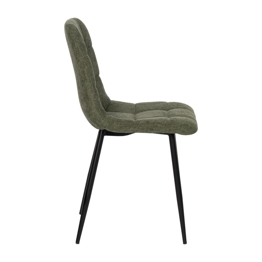SILLA VERDE TEJIDO-METAL CONTRACT 44 X 42 X 89 CM - Imagen 3
