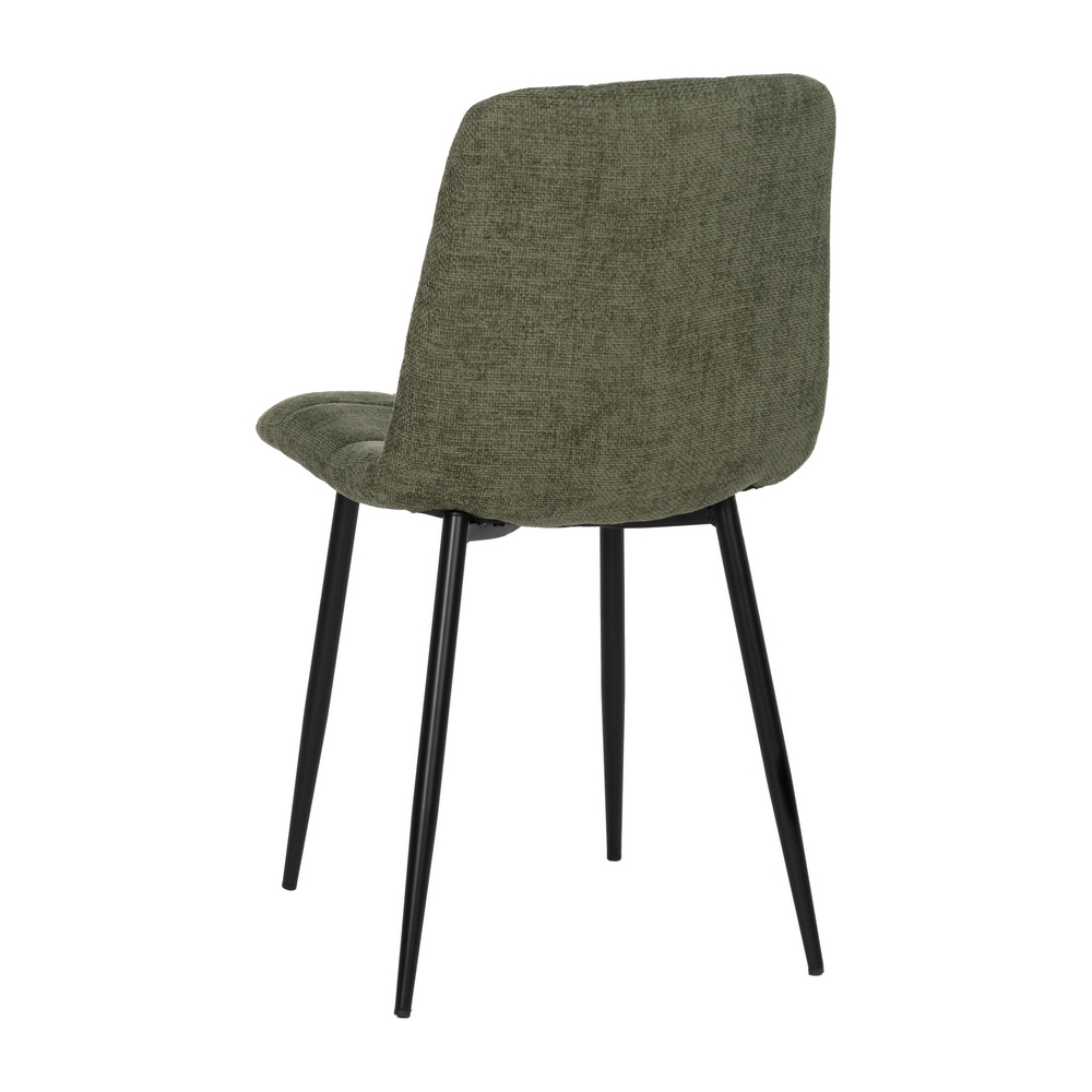 SILLA VERDE TEJIDO-METAL CONTRACT 44 X 42 X 89 CM - Imagen 4