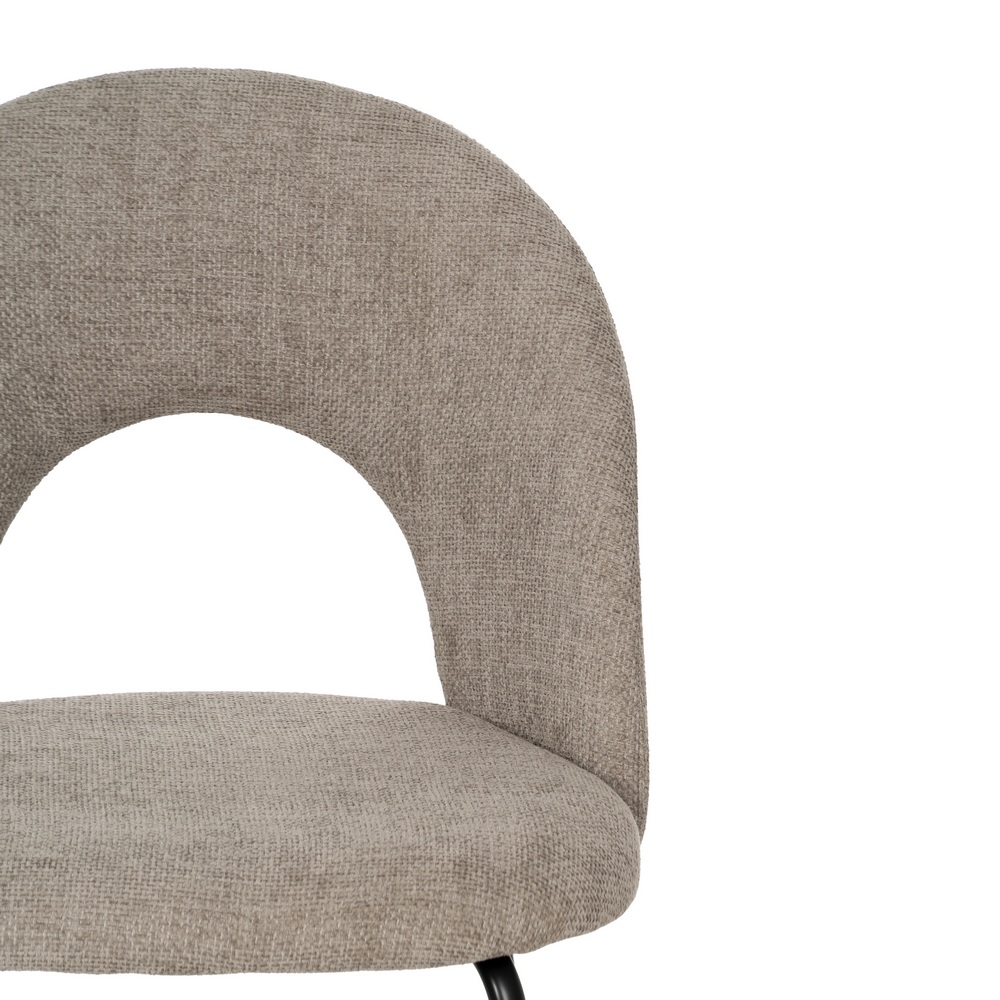 SILLA TAUPE TEJIDO-METAL CONTRACT 49 X 60 X 81 CM - Imagen 5