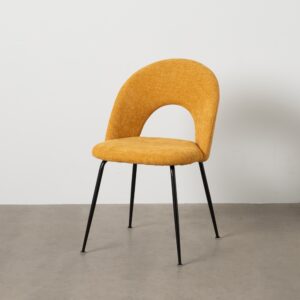 SILLA AMARILLO TEJIDO-METAL CONTRACT 49 X 60 X 81 CM