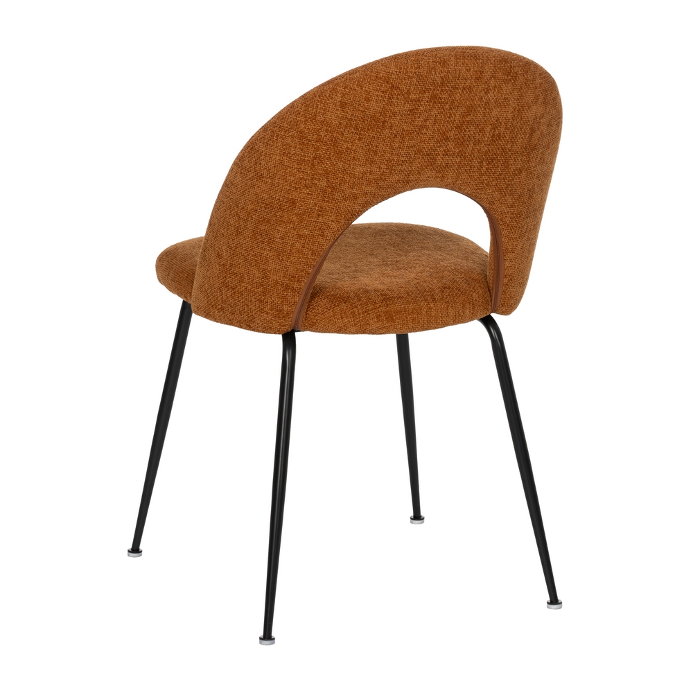 SILLA MARRÓN TEJIDO-METAL CONTRACT 49 X 60 X 81 CM - Imagen 4
