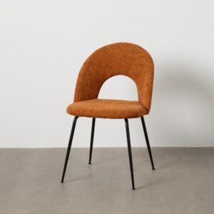 SILLA MARRÓN TEJIDO-METAL CONTRACT 49 X 60 X 81 CM