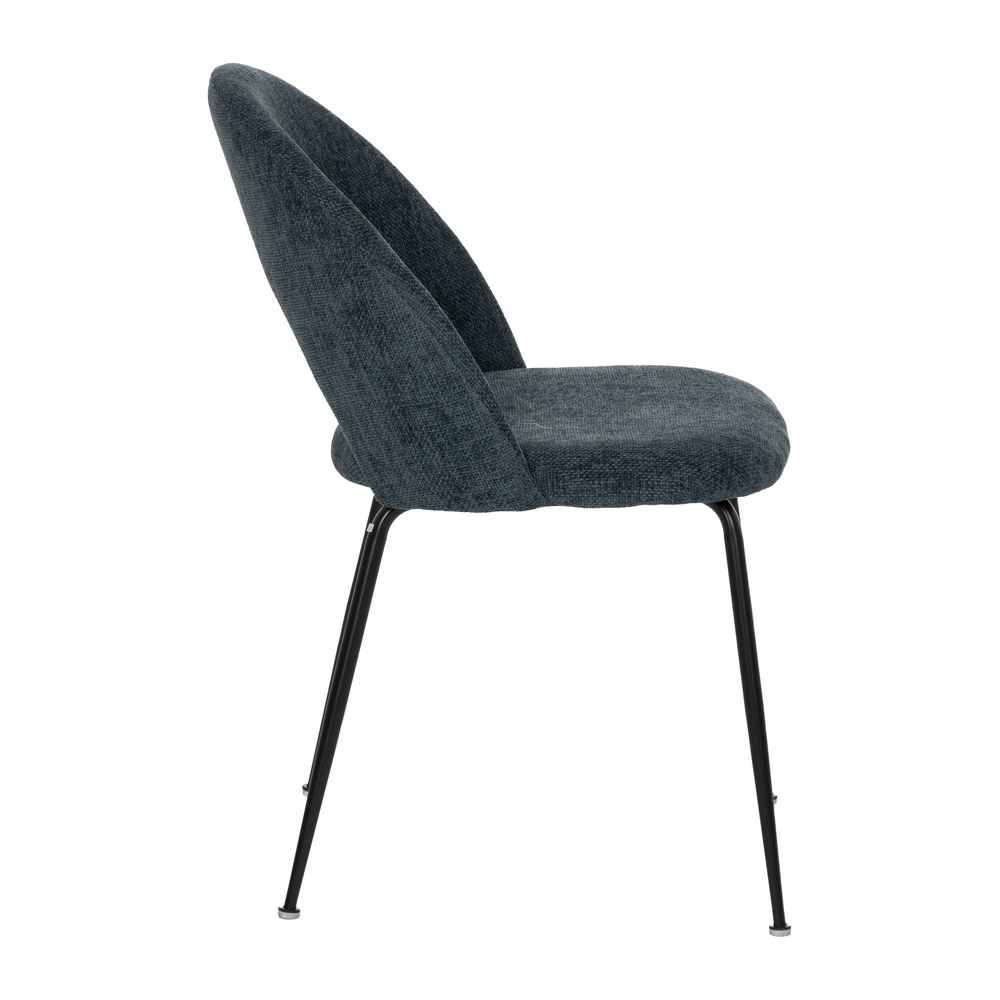 SILLA AZUL TEJIDO-METAL CONTRACT 49 X 60 X 81 CM - Imagen 3