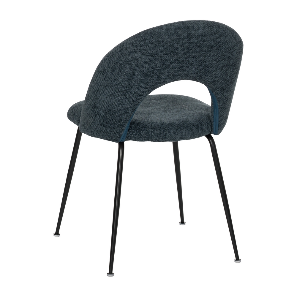 SILLA AZUL TEJIDO-METAL CONTRACT 49 X 60 X 81 CM - Imagen 4