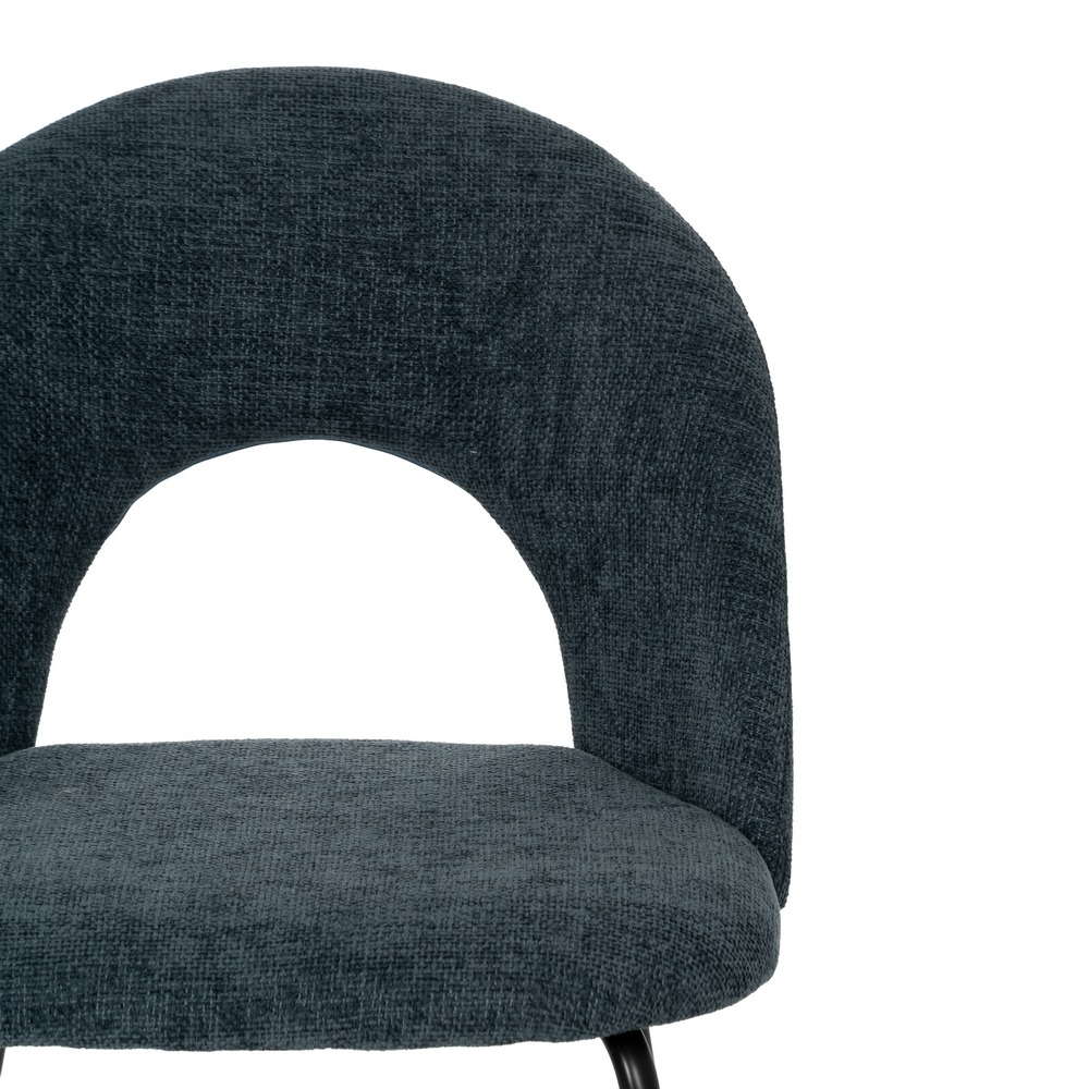 SILLA AZUL TEJIDO-METAL CONTRACT 49 X 60 X 81 CM - Imagen 5