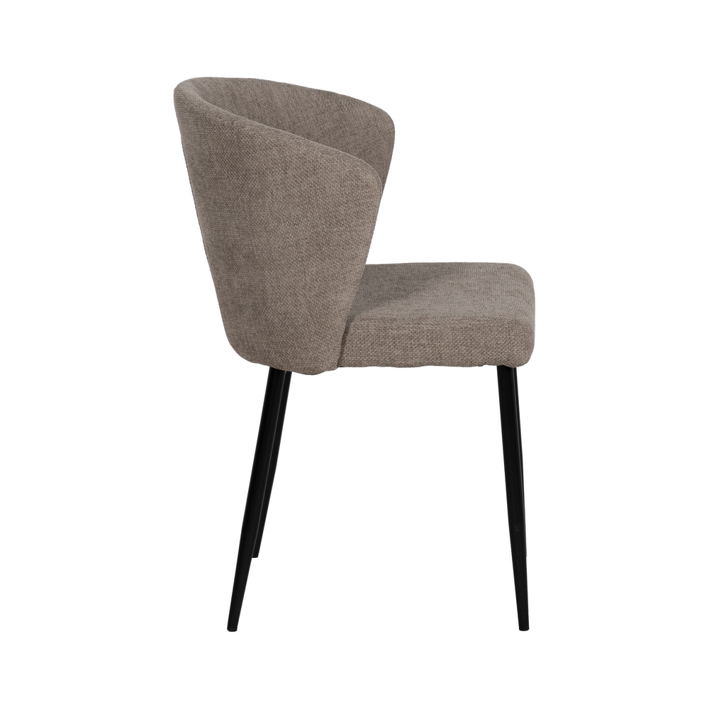 SILLA TAUPE TEJIDO-METAL CONTRACT 59 X 55 X 80 CM - Imagen 3