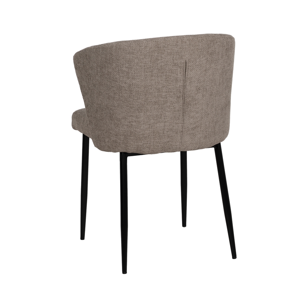 SILLA TAUPE TEJIDO-METAL CONTRACT 59 X 55 X 80 CM - Imagen 4