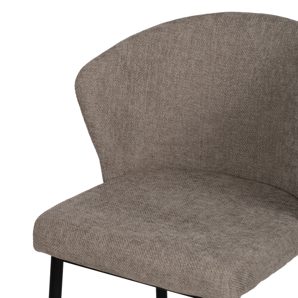 SILLA TAUPE TEJIDO-METAL CONTRACT 59 X 55 X 80 CM - Imagen 6