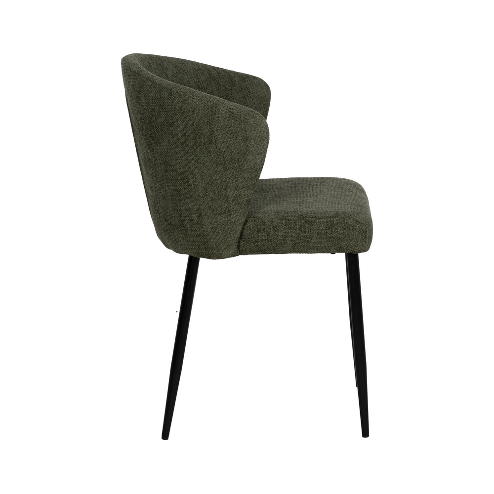 SILLA VERDE TEJIDO-METAL CONTRACT 59 X 55 X 80 CM - Imagen 3